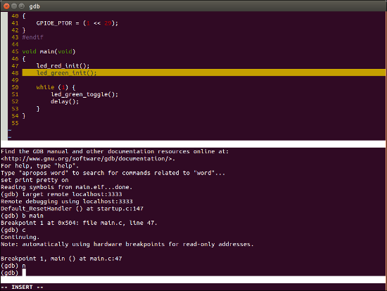 gdb-vim